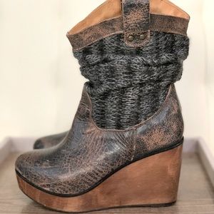 Bed Stu Leather slouch booties